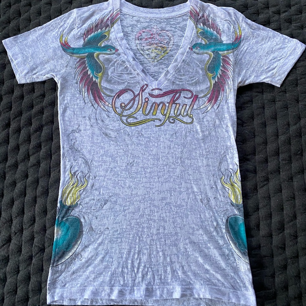 Sinful V-Neck T-Shirt